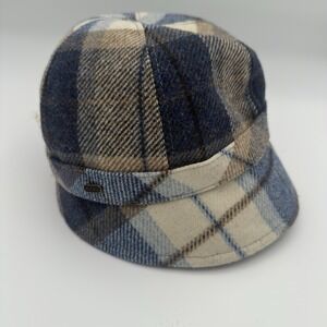 Mucros Weavers Hat Cloche Flapper Womens Adjustable Blue Wool Tweed Ireland‎